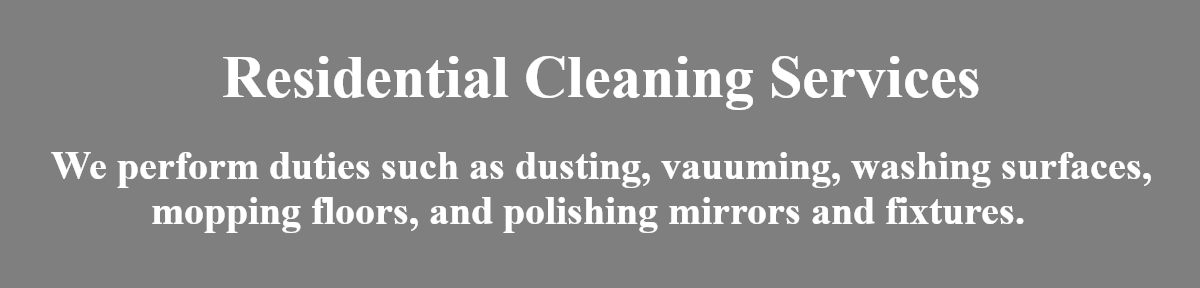 Residental Cleaning